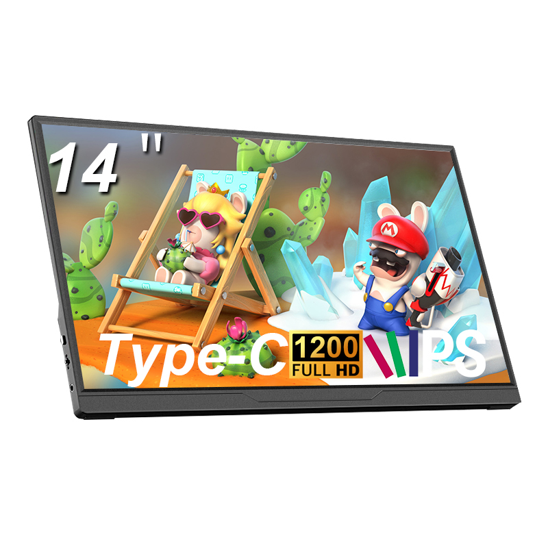 Pc Gaming Gigabyte - LANLIPU14インチポータブルモニター 1200P ゲーミング超薄型ディスプレイ タイプC HDMI拡張機能付き スマホ/PS4/5/Deck/Steam/PC/Switch/Mac対応