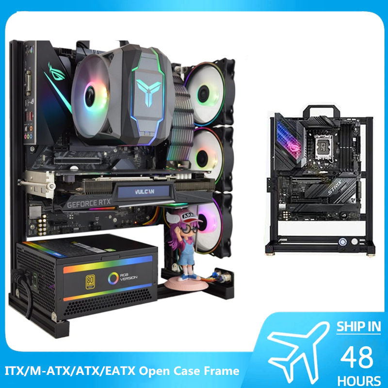 Mod atx-PC用オープンケース,アルミニウム,創造的で - Pc Gaming Center のレビューと価格