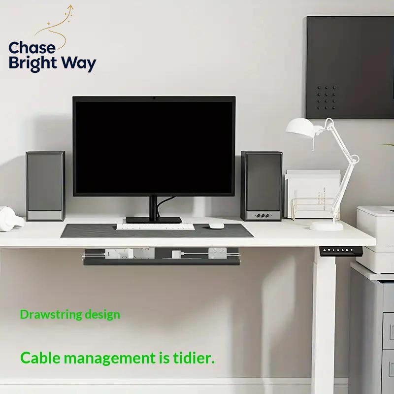 40cm 穴あけ不要ケーブルオーガナイザー デスク下用 PV - Desk Cable Organizer のレビューと価格