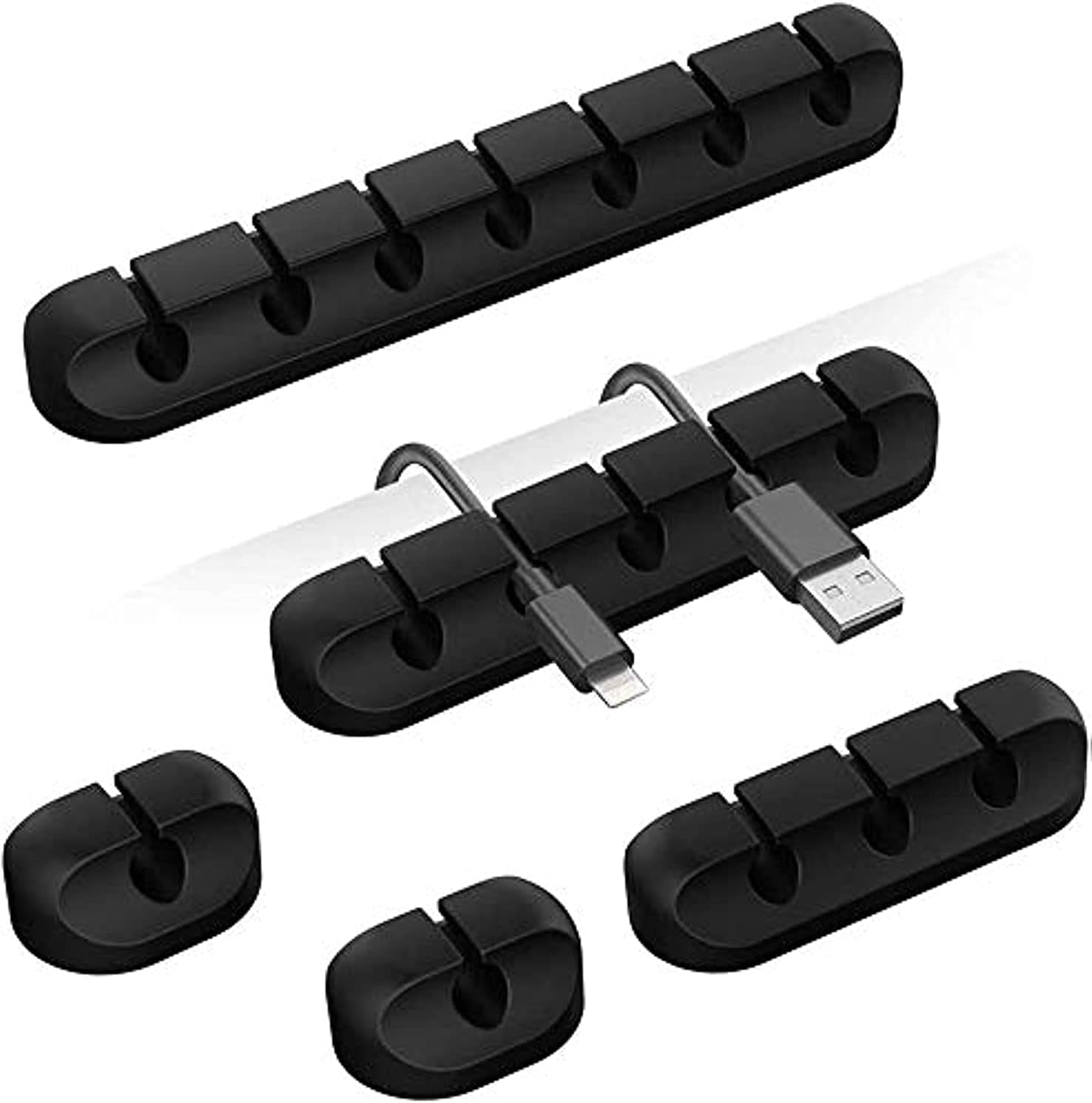 粘着式ケーブルホルダーコードクリップ管理オーガナイザーデスク - Desk Cable Organizer のレビューと価格