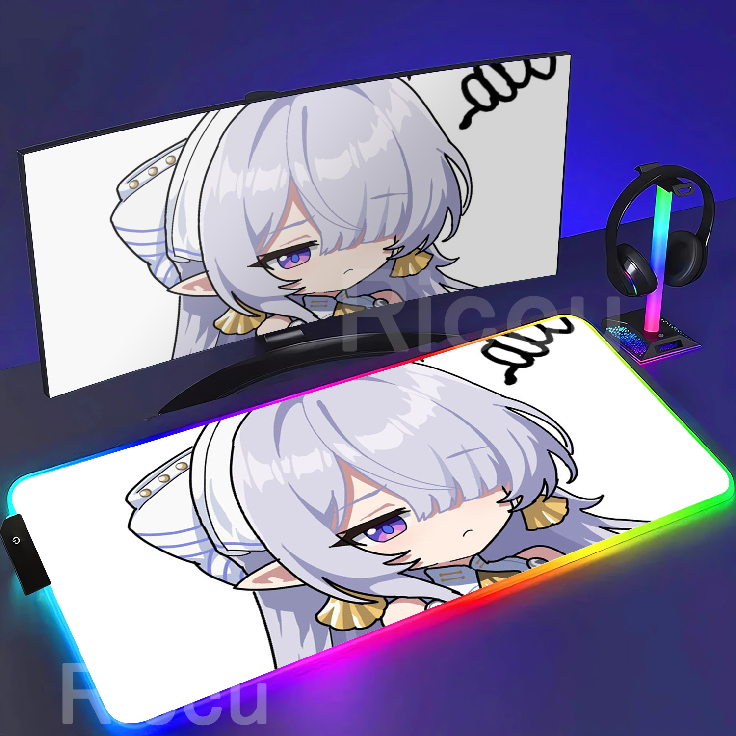 RGBマウスパッド Velina Airgid Zenles - Pc Gaming Girl のレビューと価格