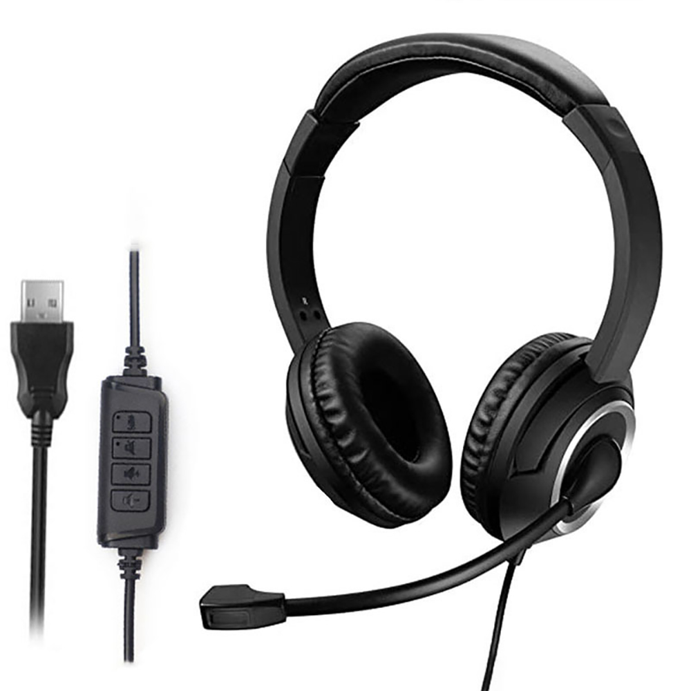 3.5mm USB ヘッドセット コールセンター ヘッドフォ - Pc Gaming Center のレビューと価格