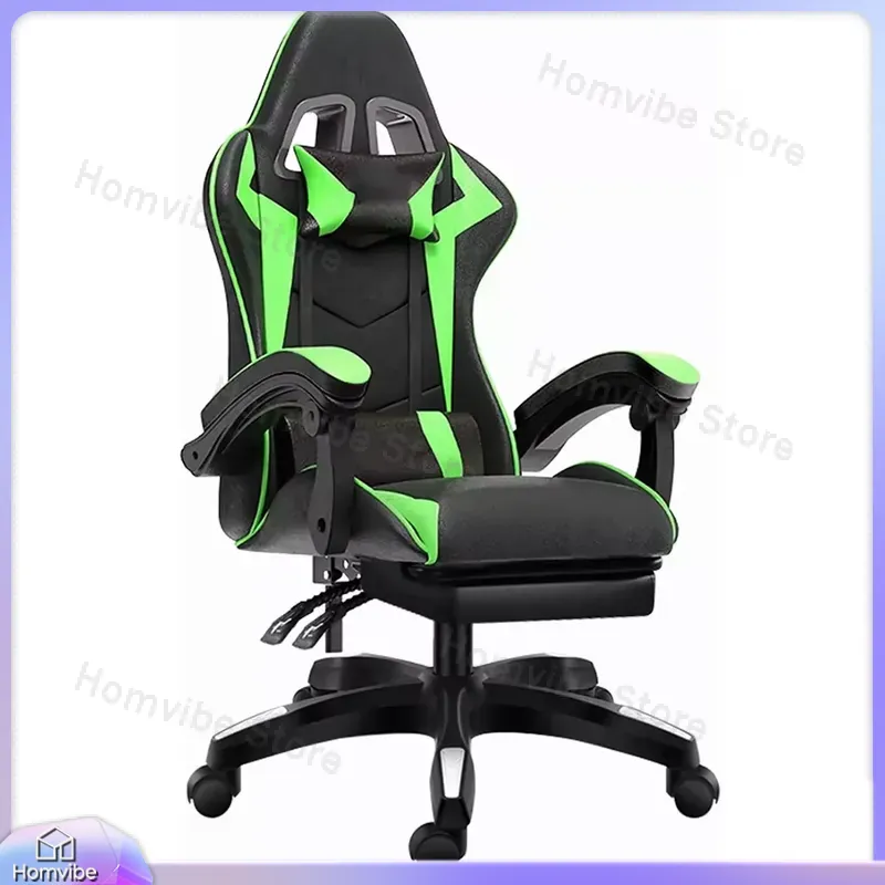 ハイバック人間工学に基づいたゲーミングチェア、フットレスト付 - Pc Gaming Gaming のレビューと価格