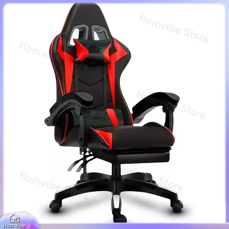 ハイバック人間工学に基づいたゲーミングチェア、フットレスト付 - Pc Gaming Gaming のレビューと価格